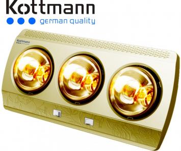Đèn sưởi nhà tắm Kottmann 3 bóng vàng K3BG