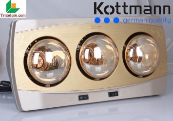 Đèn sưởi Kottmann 3 bóng vàng K3BH